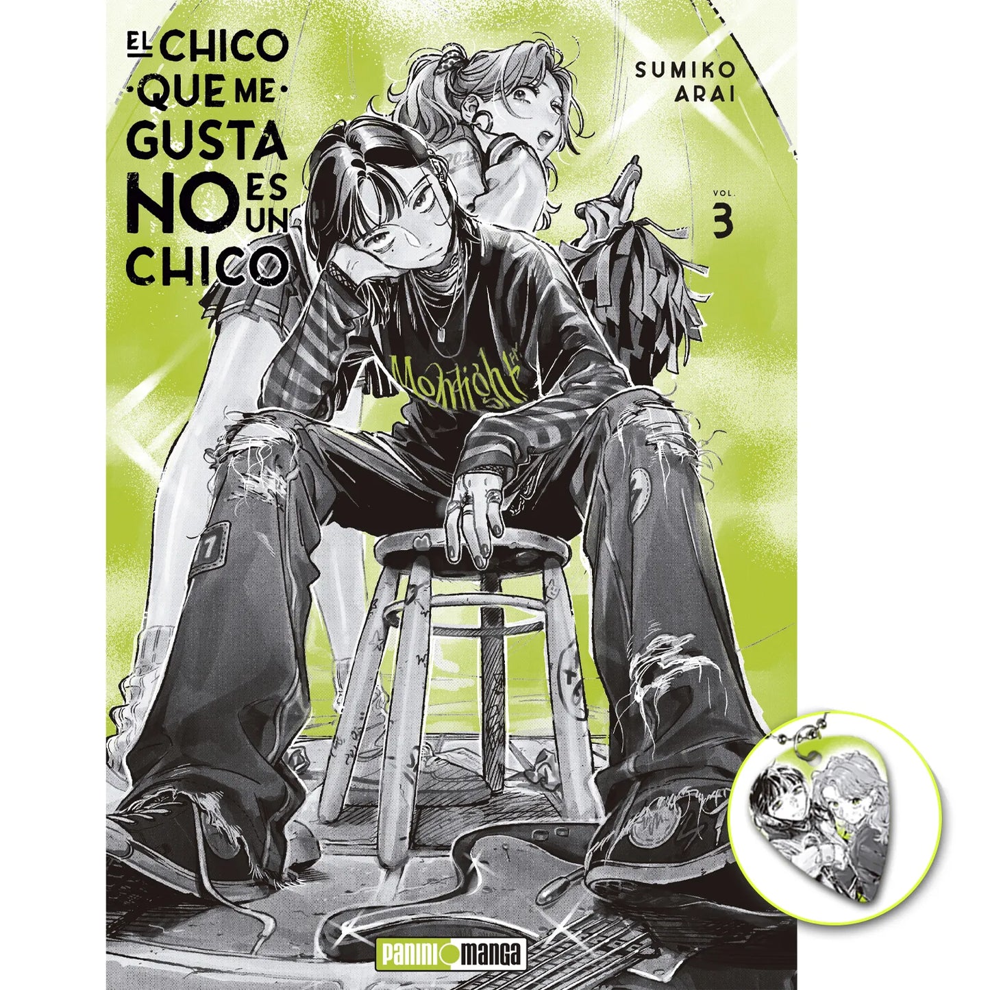 EL CHICO QUE ME GUSTA NO ES UN CHICO 03 (Edición Cubierta Alternativa + Púa / colgante) - PANINI COMICS