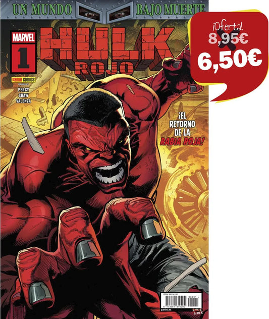 Un mundo bajo Muerte: Hulk Rojo 1 - PANINI COMICS