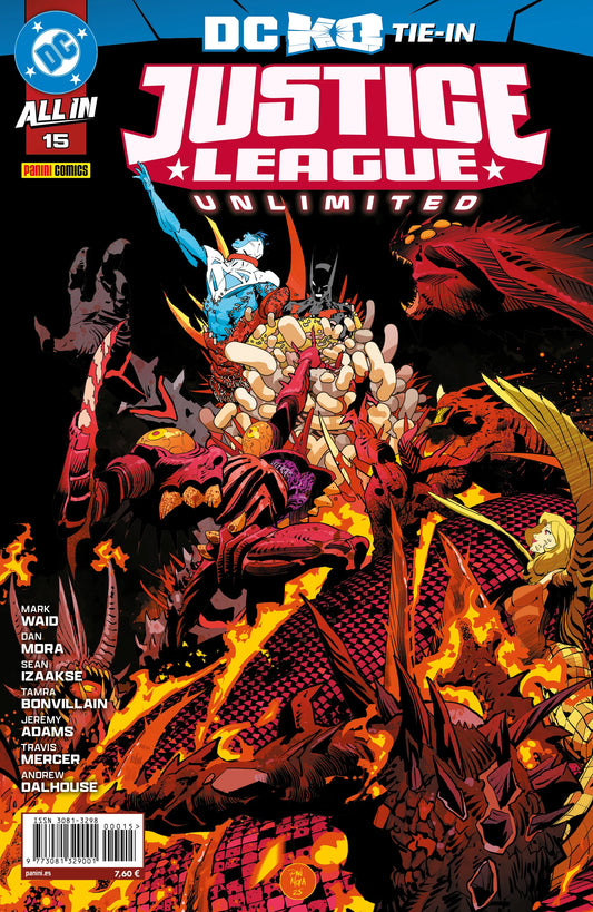 ALL IN JUSTICE LEAGUE UNLIMITED 15 ( DC K.O. TIE-IN ) - PANINI