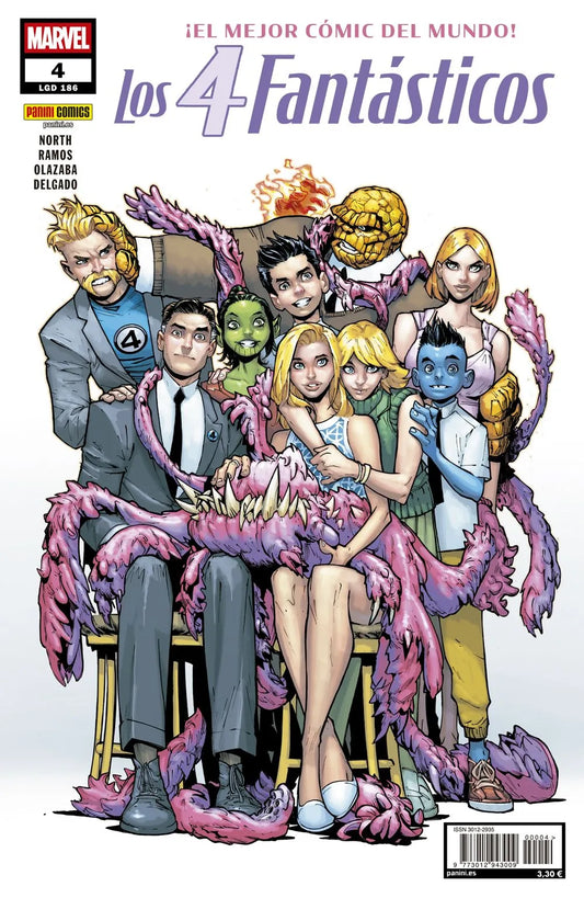 LOS 4 FANTASTICOS 04 (186) - PANINI MARVEL