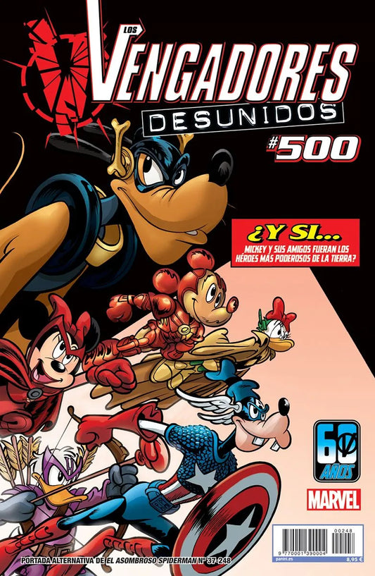 El Asombroso Spiderman 37 (Portada Alternativa Disney - What if? Los Vengadores #500 - PANINI CÓMICS