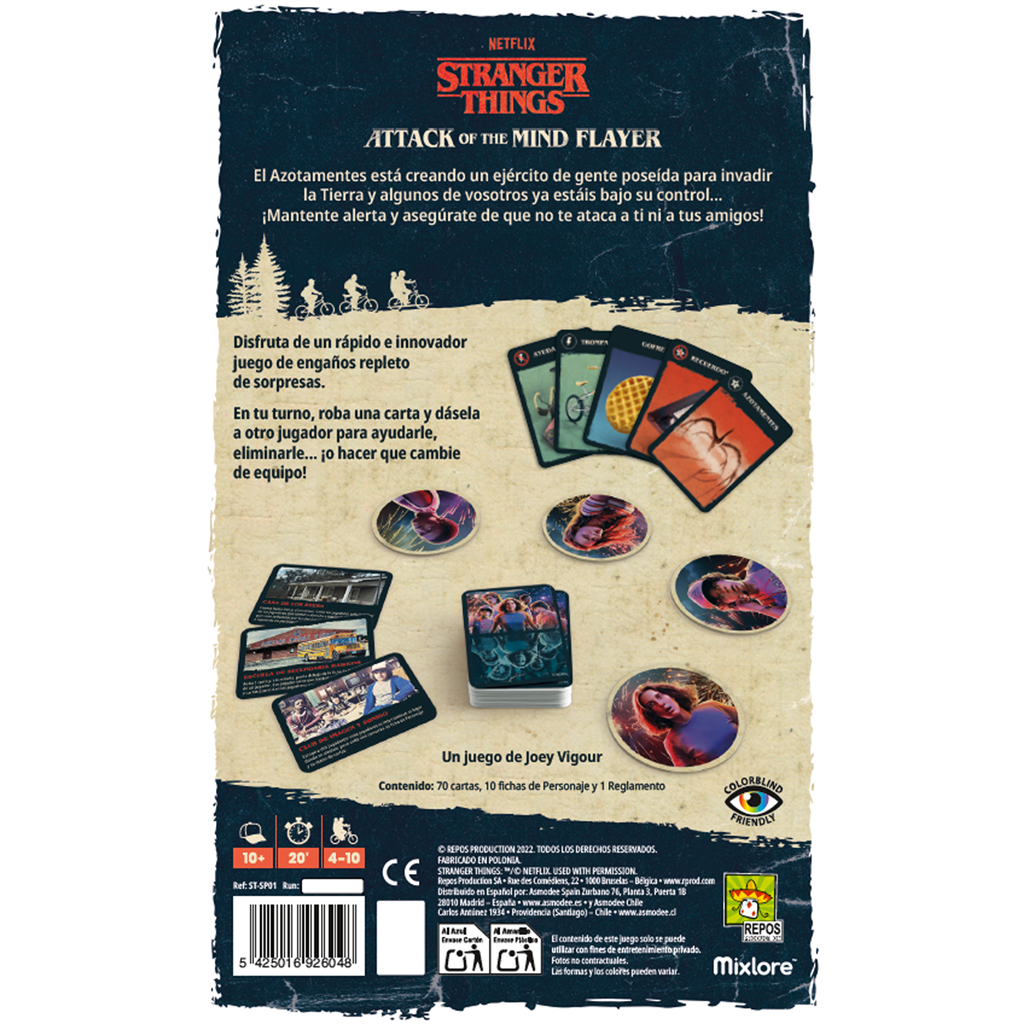 JUEGO DE MESA - Stranger Things Attack of the Mind Flayer