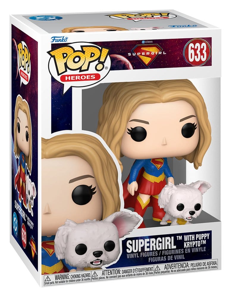 Supergirl (2026) Figura FUNKO POP! Heroes Vinyl Supergirl with Puppy Krypto 9 cm