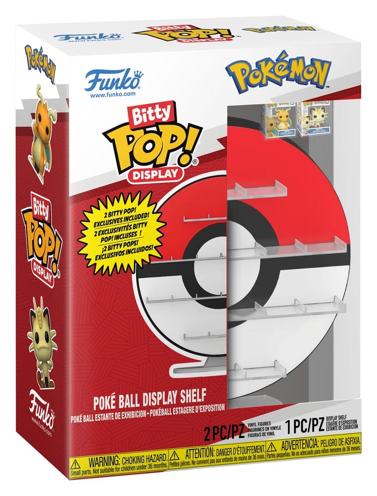 Pokémon Bitty FUNKO POP! Display Vinyl Figuras Poké Ball