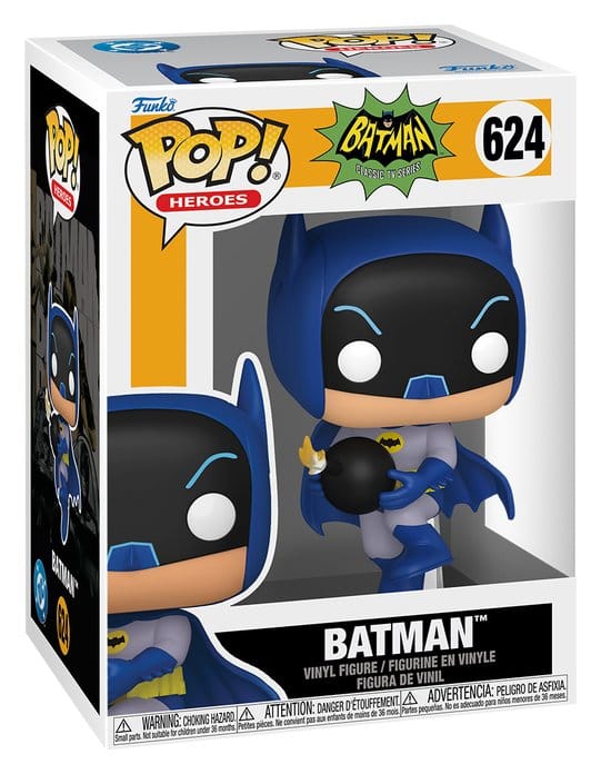 Batman 66 Figura FUNKO POP! Heroes Vinyl Batman with Bomb 9 cm