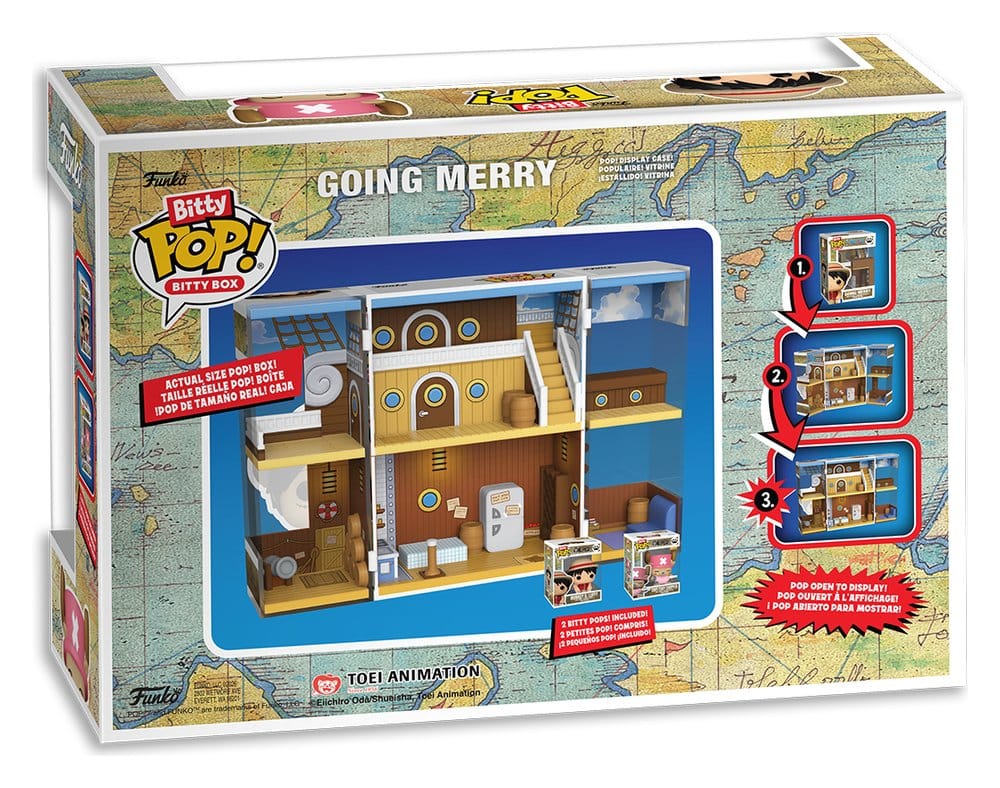 One Piece Bitty FUNKO POP! Bitty Box Expositor con 2 Figuras de vinilo Going Merry