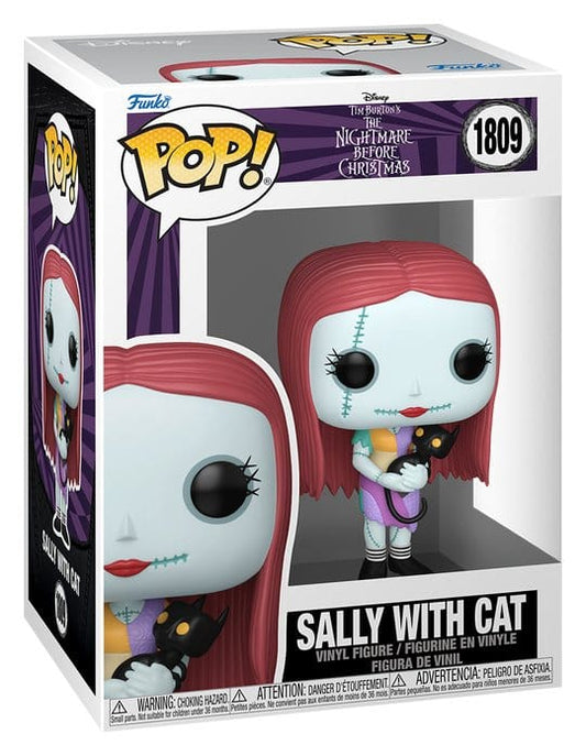 Pesadilla antes de Navidad Figura FUNKO POP! Vinyl Sally with Cat 9 cm