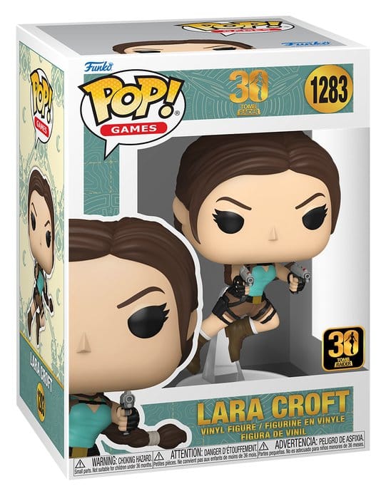 Tomb Raider Figura FUNKO POP! Games Vinyl Lara Croft (30th Anniversary) 9 cm