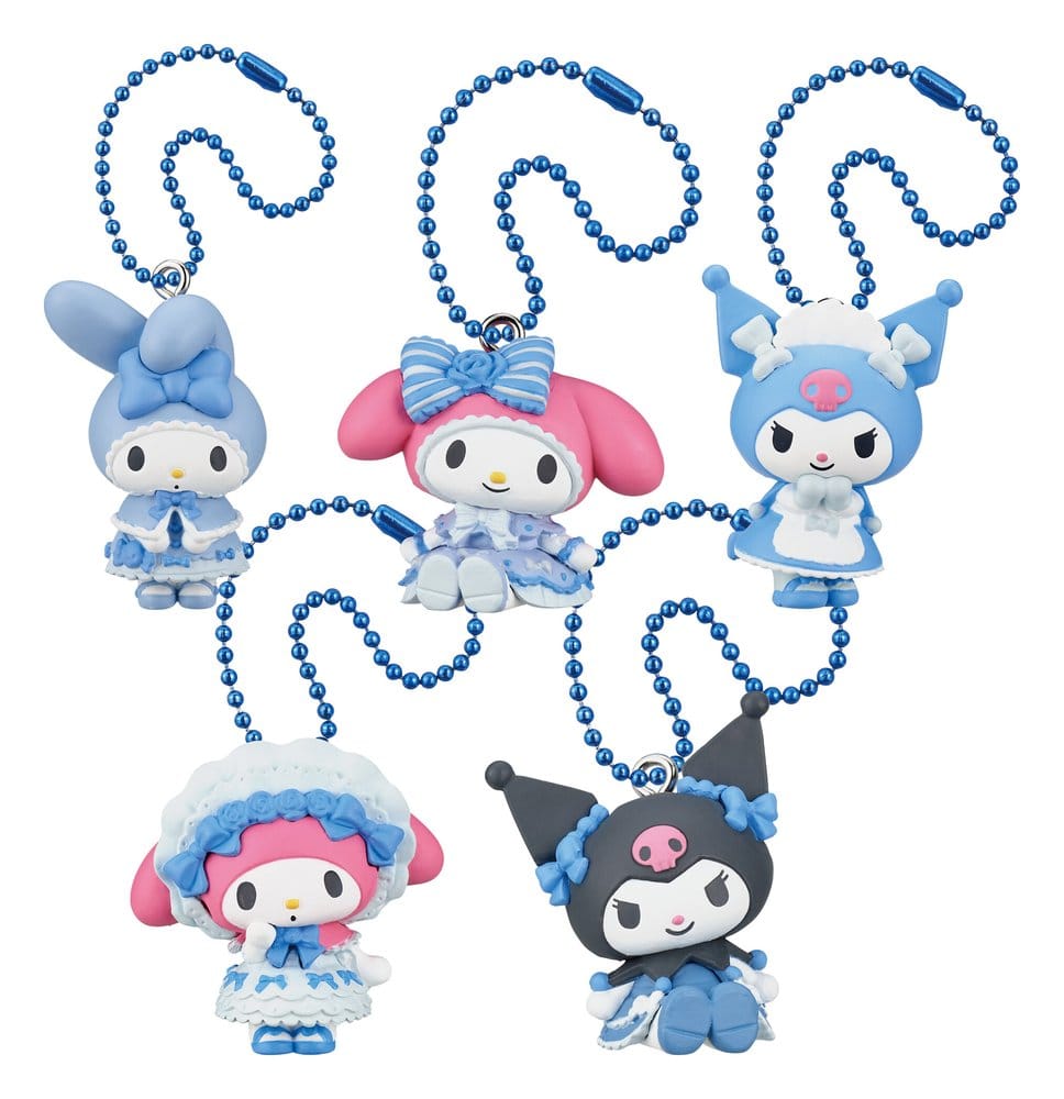 Sanrio Minifiguras Twinchees My Melody x Kuromi Sweet Lolita 5 cm Blind box Pack Expositor