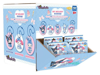 Sanrio Minifiguras Twinchees My Melody x Kuromi Sweet Lolita 5 cm Blind box Pack Expositor