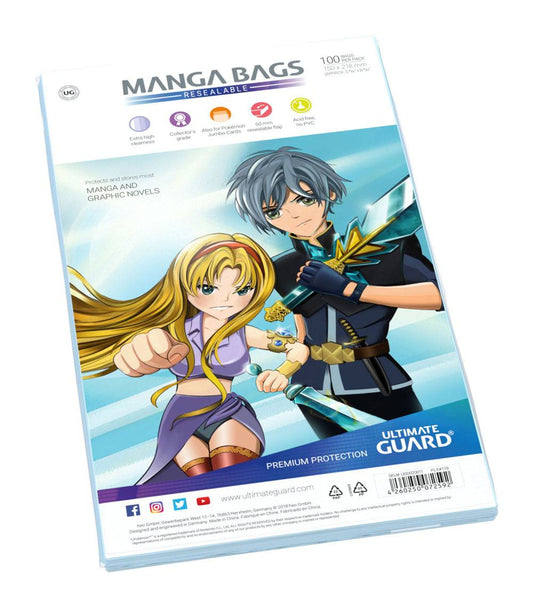 Ultimate Guard Manga Bags Bolsas con cierre reutilizable de Mangas